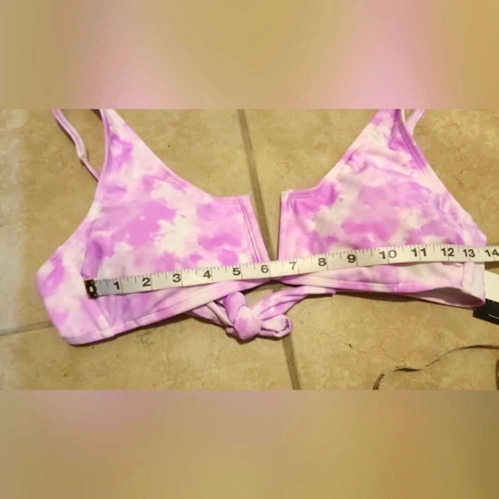 #58 - NWT California Waves Jrs' V-Wire Bralette Bikini Top, Jr's XL- Like Large - Picture 7 of 10